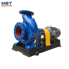 Low cost and high efficiency end suction pump for agricultural metal irrigation